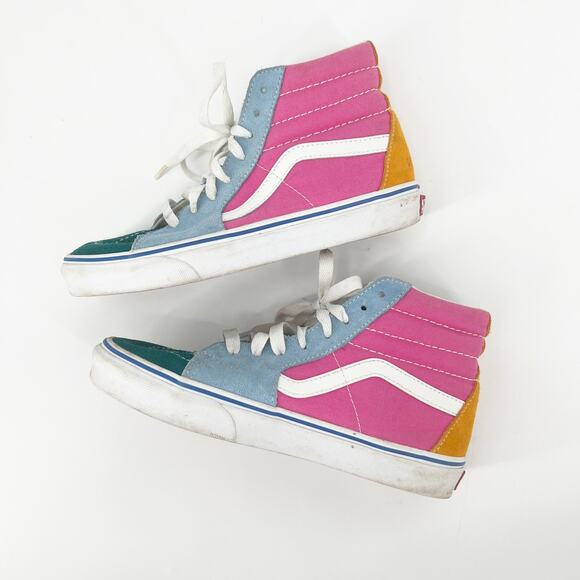 VANS SK8-Hi Colorblock High Top Skate Shoes - Picture 8 of 9